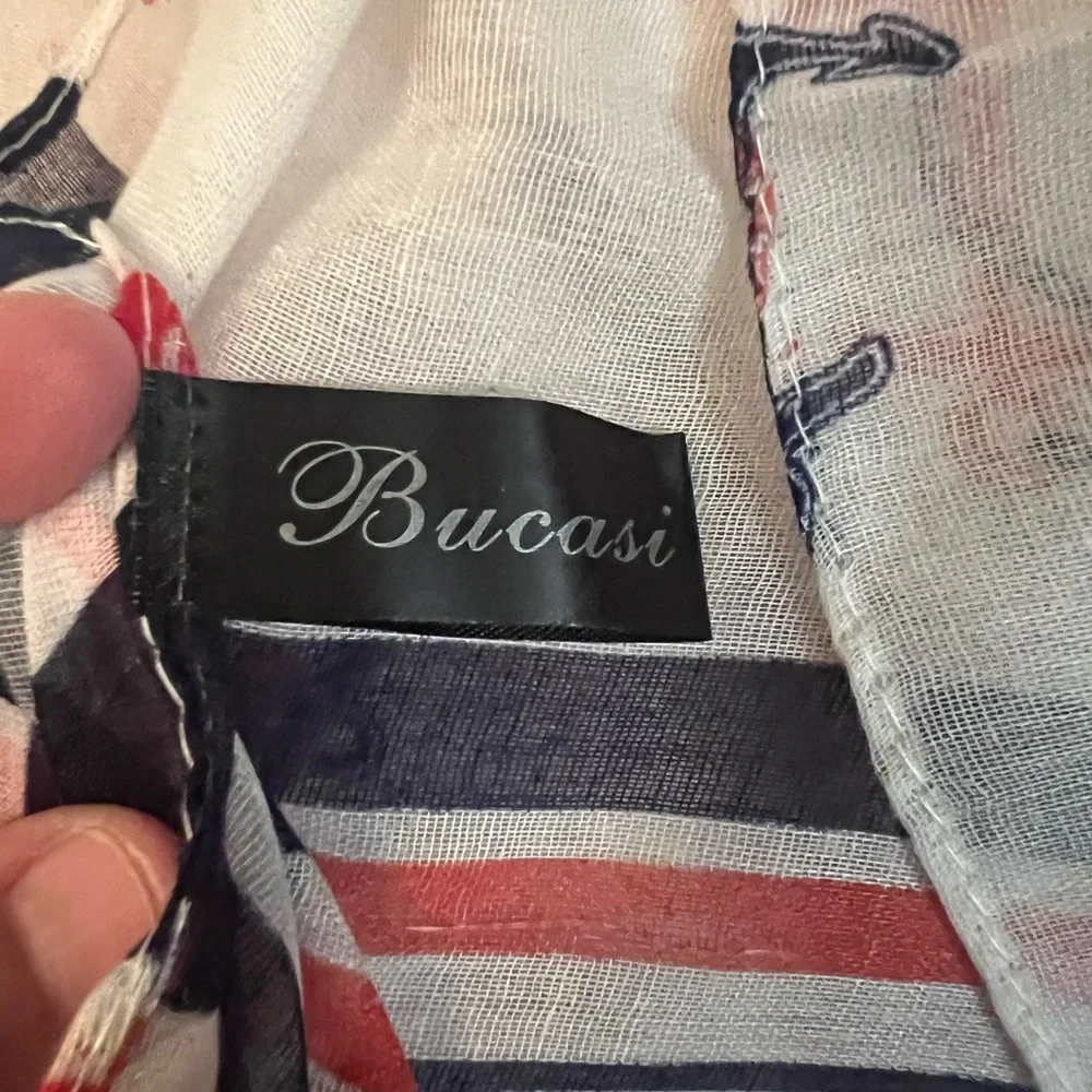 Bucasi anchor Print Scarf